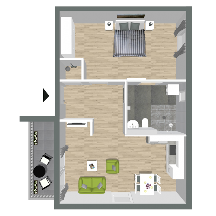 Betreutes Wohnen Oldenburg Ohmstede Wohnung 10